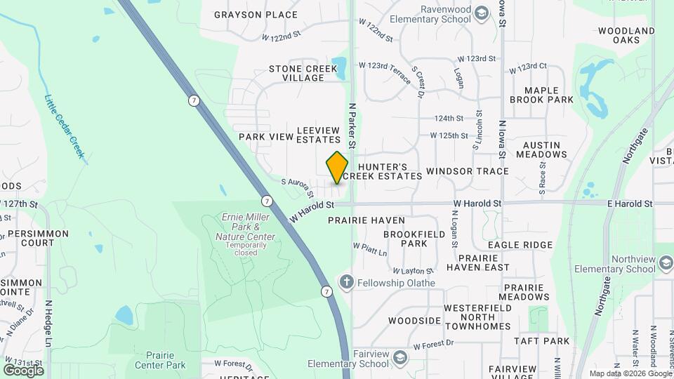 21589 W 126th Terrace Map and Location Details