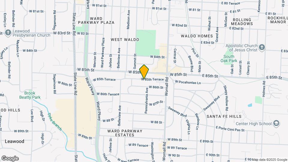 515 W 85th Ter Map and Location Details