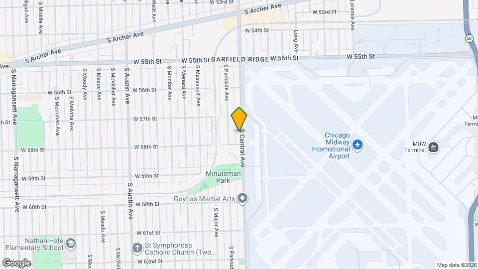 5738 S Central Ave Mapa y Detalles de la Ubicación