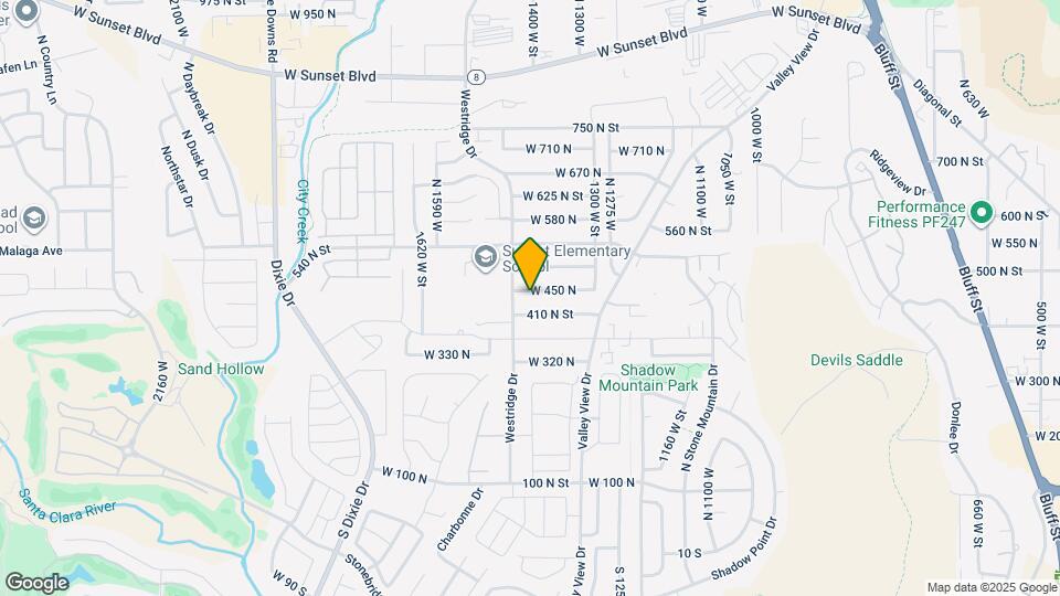 1421 W 450 N Map and Location Details