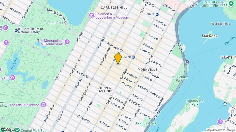 217 E 83rd St Map and Location Details