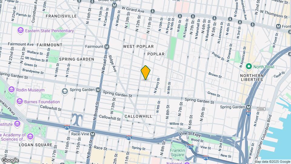 1012 Mt Vernon St Map and Location Details