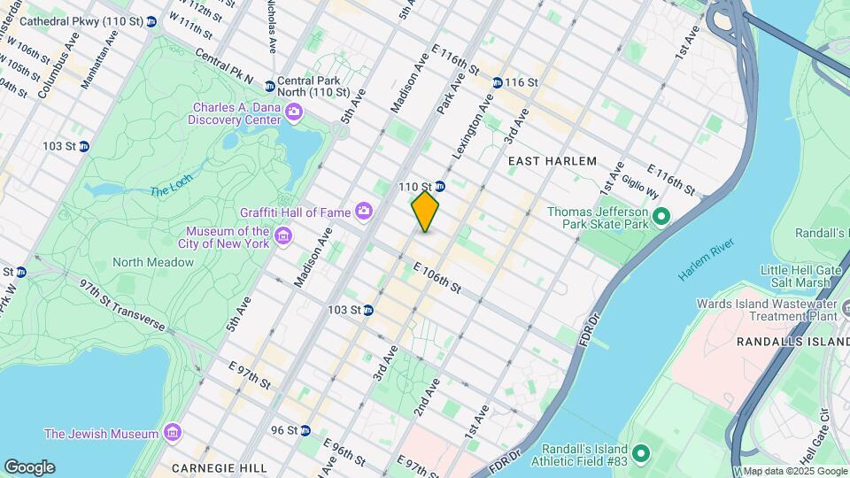 161 E 107th St Map and Location Details