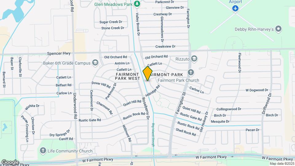 3406 Valley Brook Dr Map and Location Details