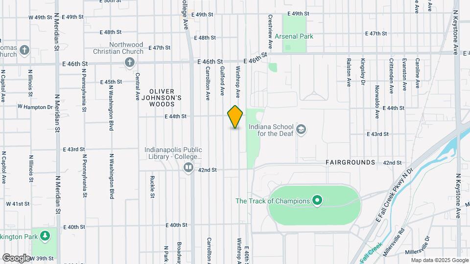 4324 Winthrop Ave Map and Location Details