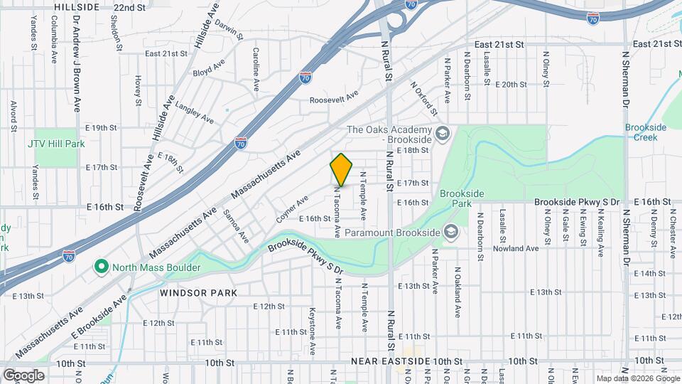1643 N Tacoma Ave Mapa y Detalles de la Ubicación
