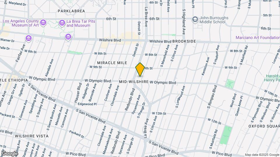 947 S Sycamore Ave, Unit 947 Mapa y Detalles de la Ubicación