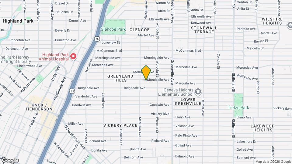 5518 Monticello Ave Map and Location Details