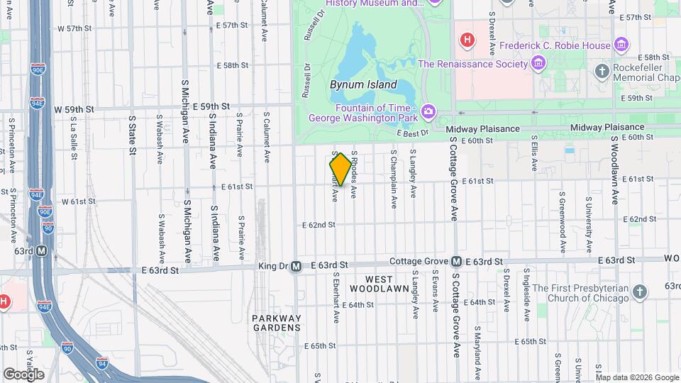 6111 S Eberhart Ave Map and Location Details