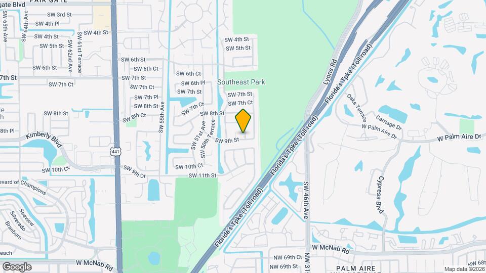 890 SW 49th Way Map and Location Details