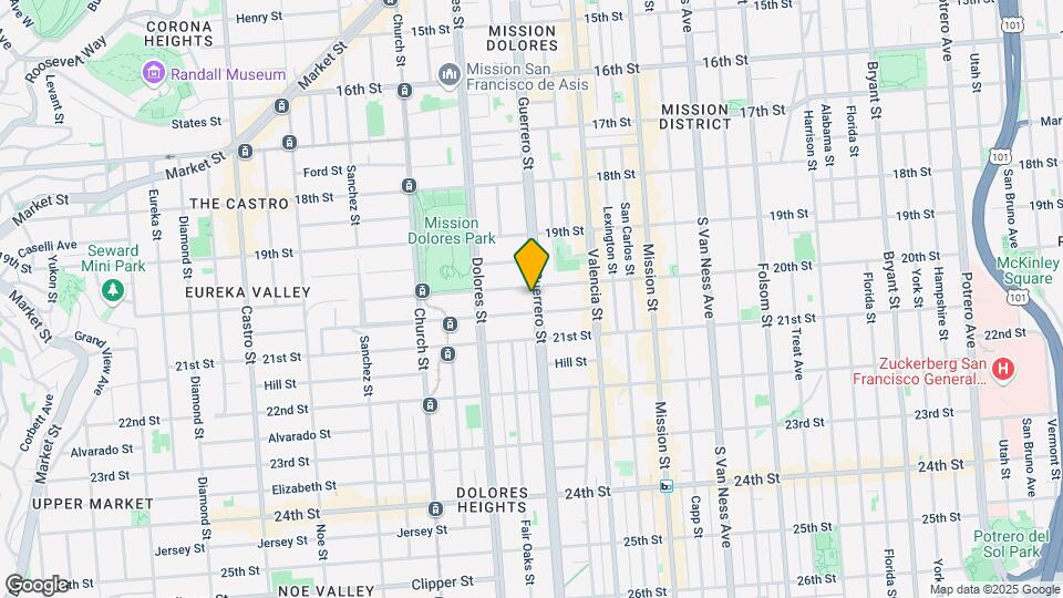 808 Guerrero St Map and Location Details