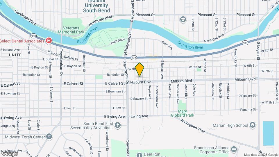 2710 Milburn Blvd Map and Location Details