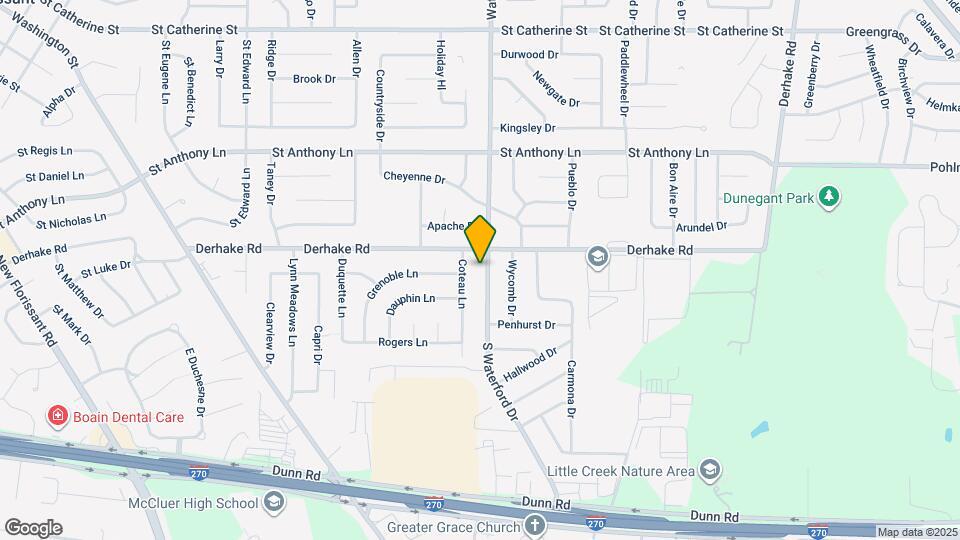 1035 S Waterford Dr Map and Location Details
