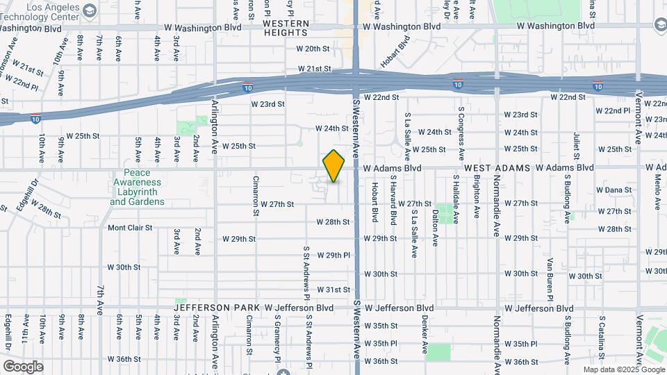 2631 S Manhattan Pl Mapa y Detalles de la Ubicación