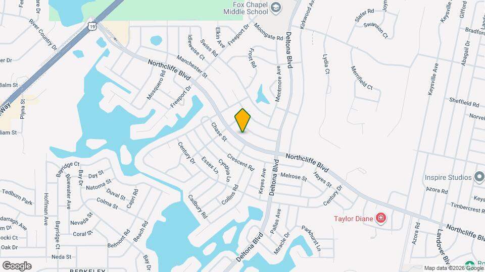 9341 Northcliffe Blvd Map and Location Details