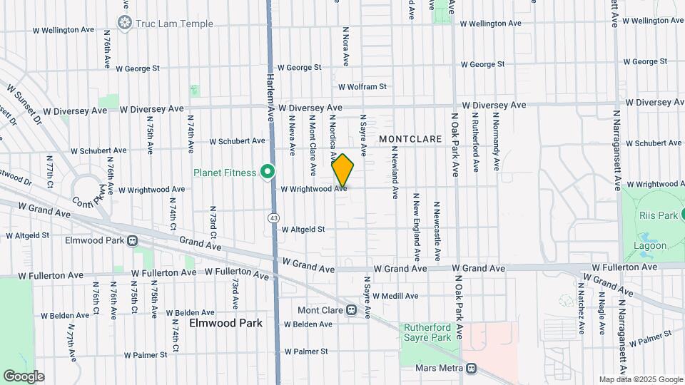 2557 N Nordica Ave-Unit -2W Map and Location Details