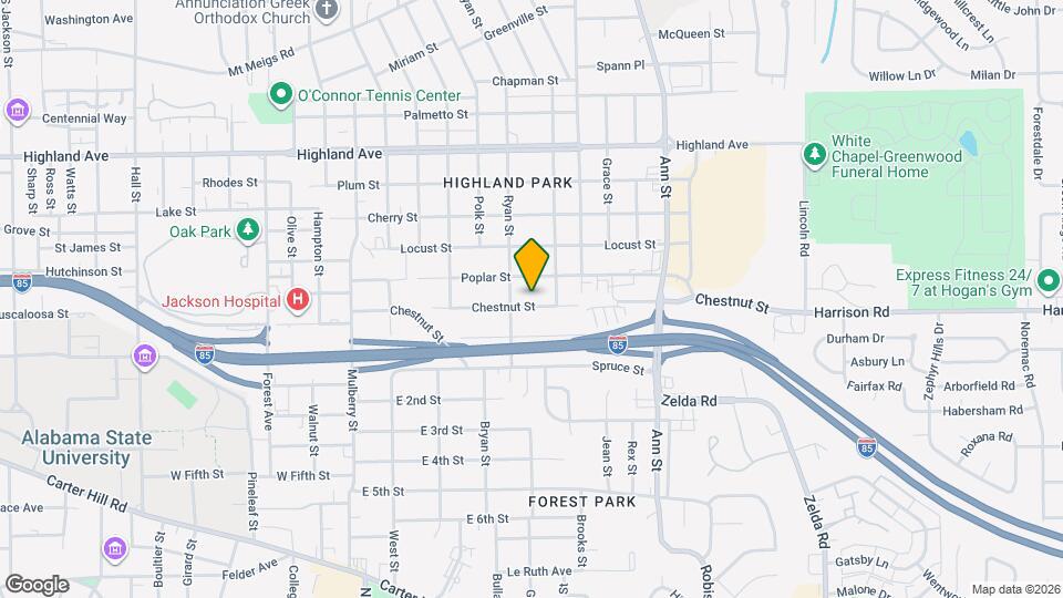 2521 Chestnut St Map and Location Details