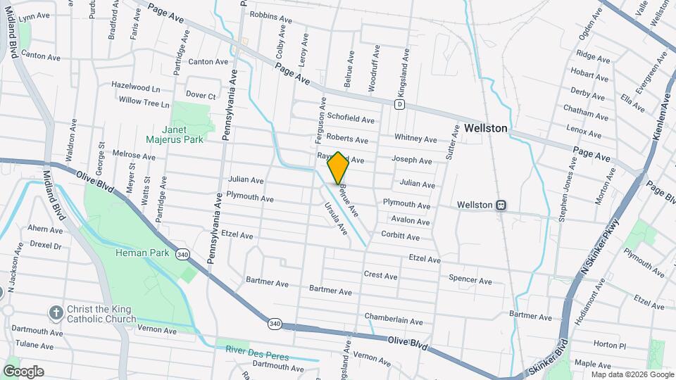 6750 Julian Ave Map and Location Details
