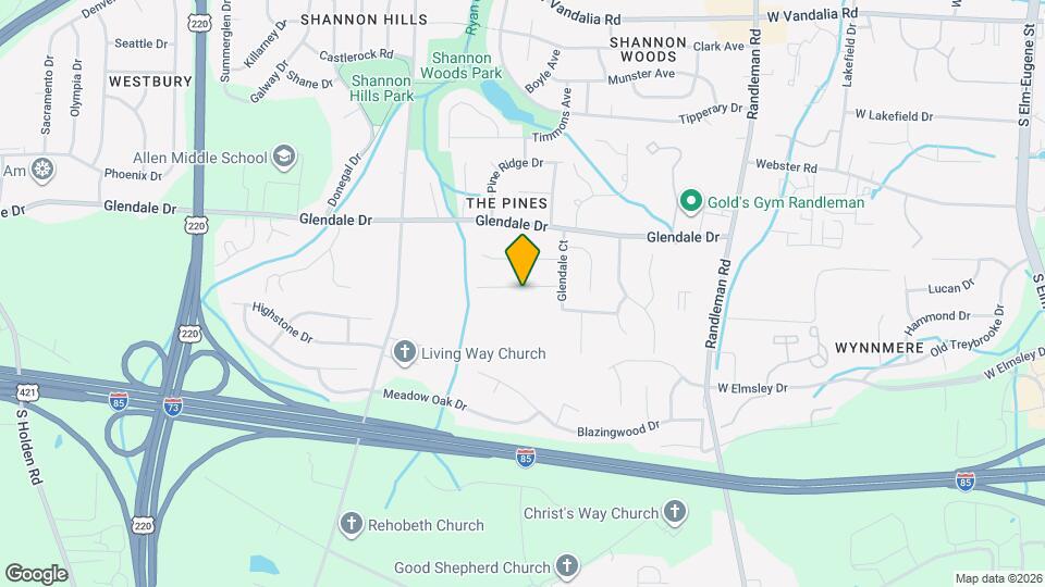 811 Valley Oak Dr Map and Location Details