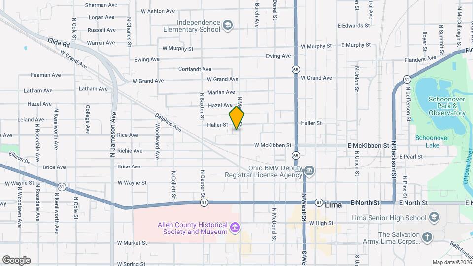 621 N Metcalf St Map and Location Details