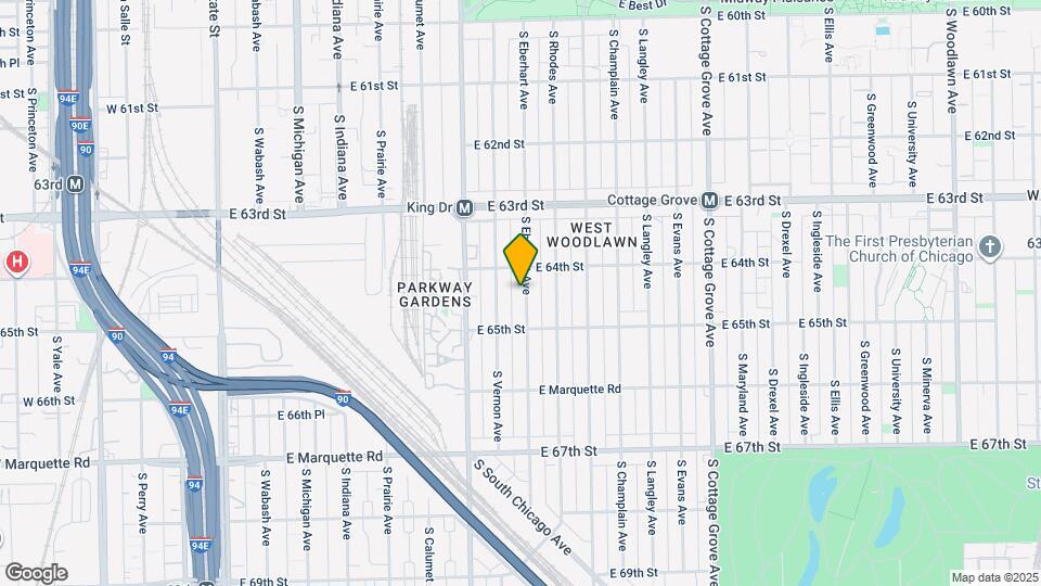 6418 S Eberhart Ave, Unit B Map and Location Details