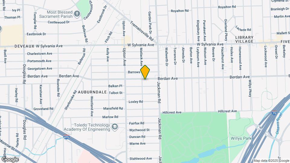 1749 Berdan Ave Map and Location Details