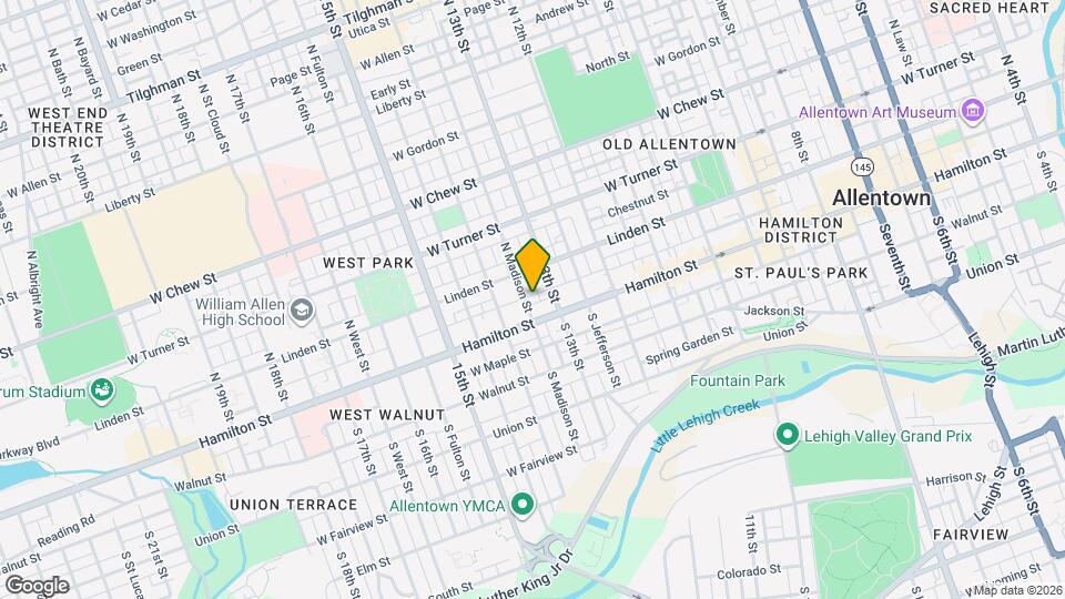 21 N Madison St, Unit 1F Mapa y Detalles de la Ubicación