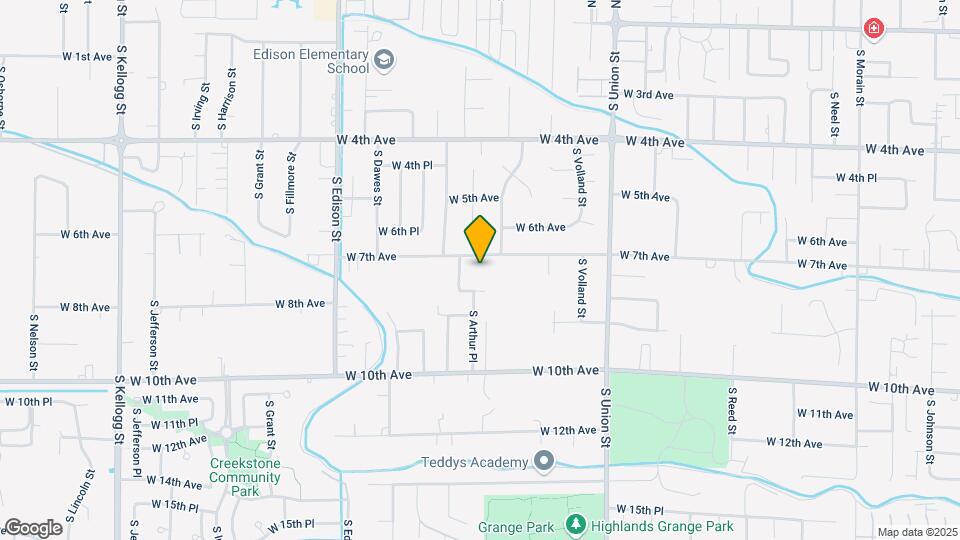 4707 W 7th Ave Map and Location Details