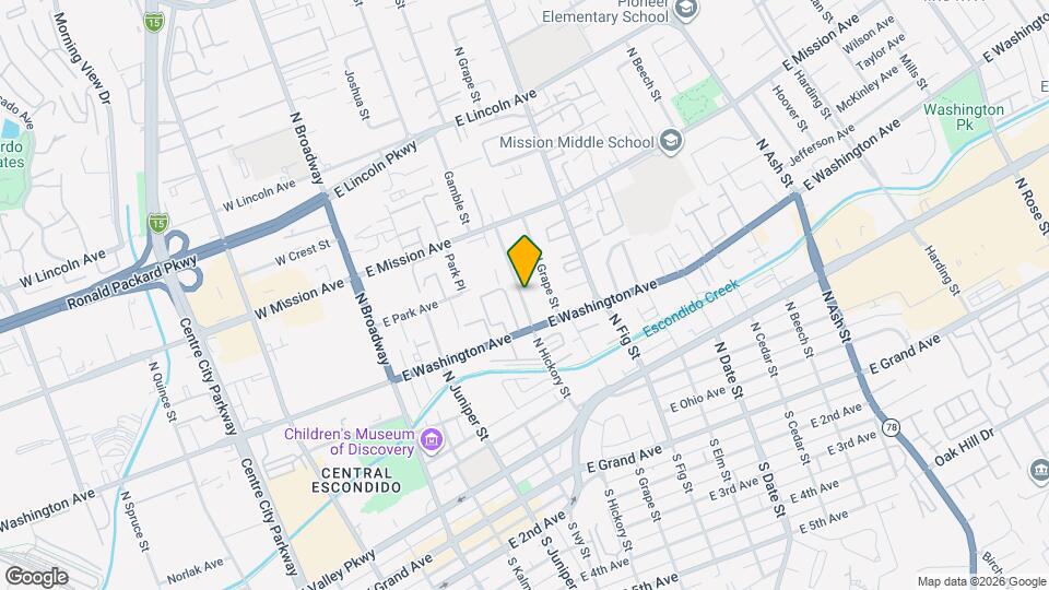 660 N Hickory St Map and Location Details
