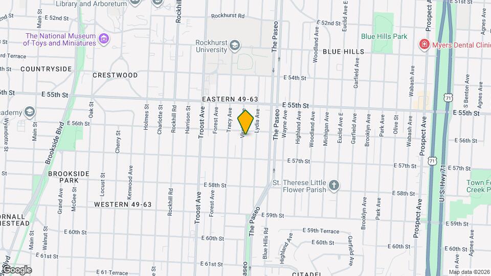 5607 Virginia Ave Map and Location Details