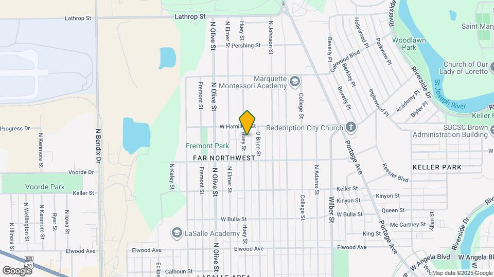 1850 Huey St Map and Location Details