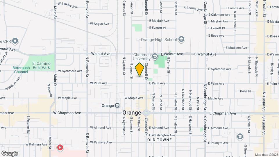 335 N Olive St Map and Location Details