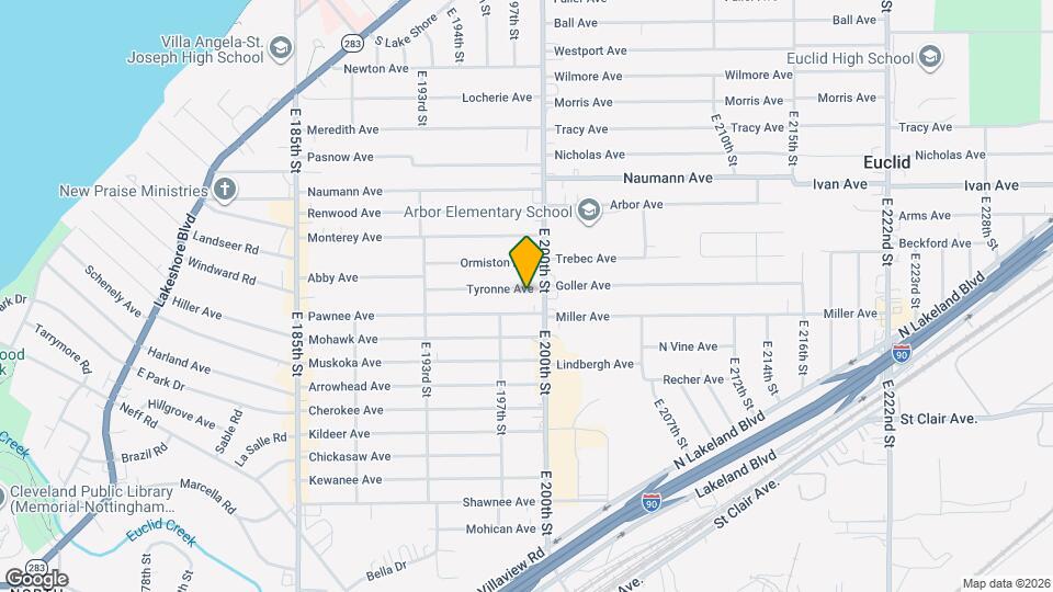 19880 Tyronne Ave Map and Location Details