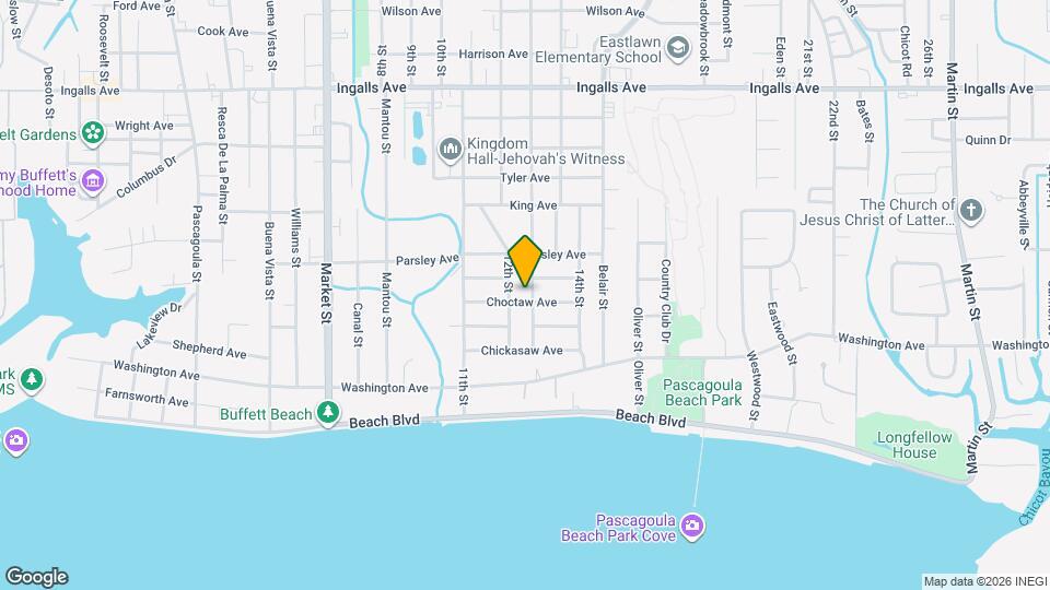 2209 Choctaw Ave Map and Location Details