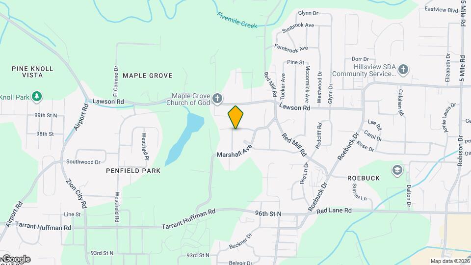 9825 Virginianna Dr Map and Location Details