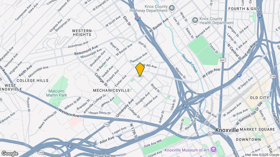 411 James Ave Map and Location Details