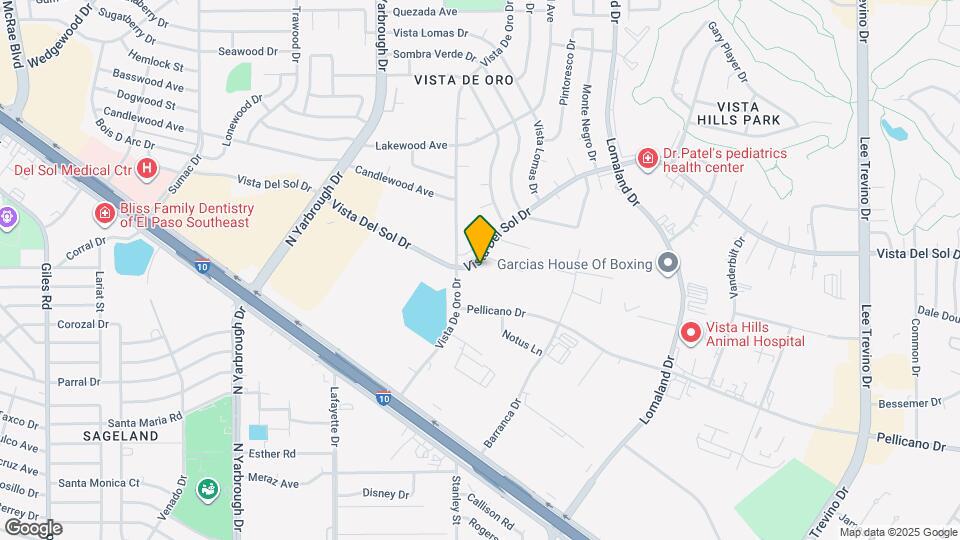 10762 Vista Del Sol Dr Map and Location Details