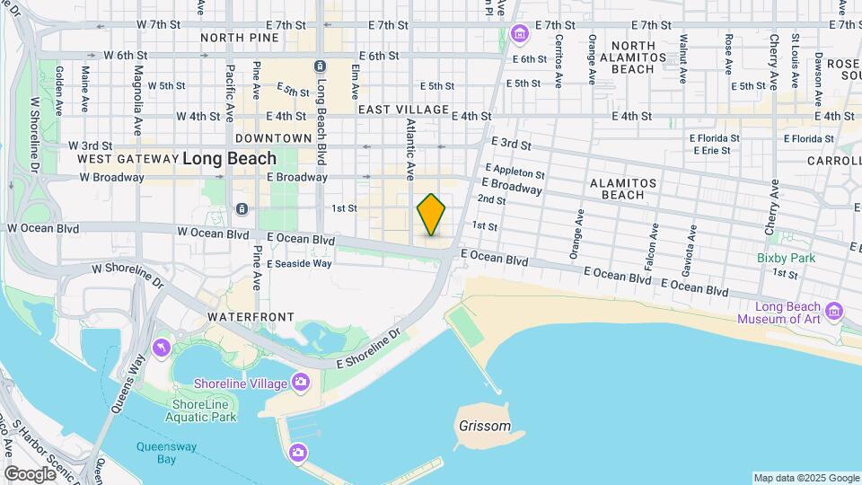 707 E Ocean Blvd Map and Location Details