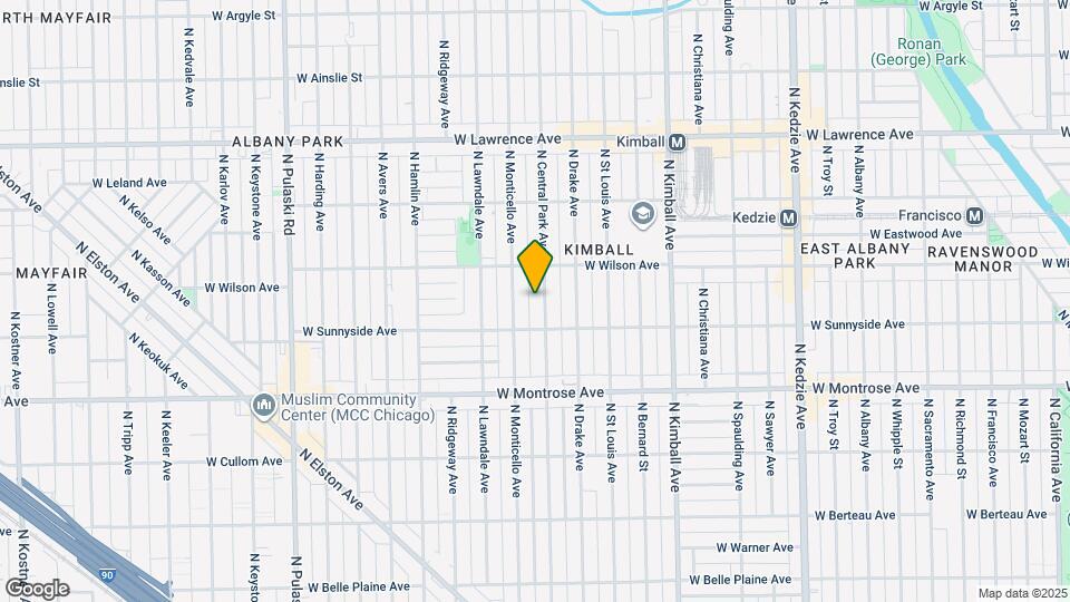 4524 N Central Park Ave, Unit 2nd floor Map and Location Details