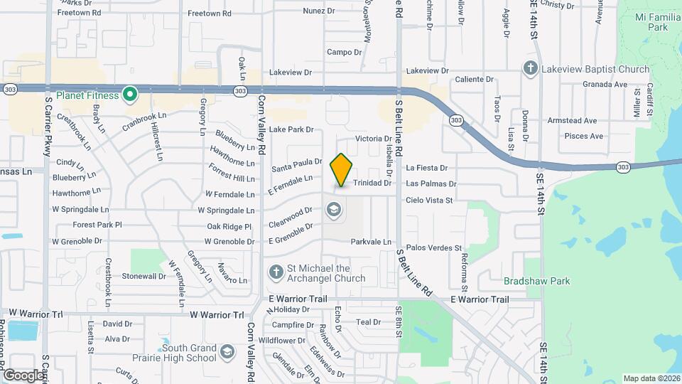 606 E Springdale Ln Map and Location Details