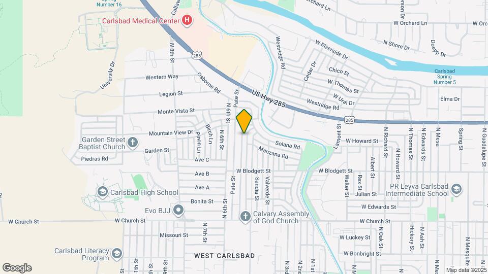 1027 Alamosa St Map and Location Details