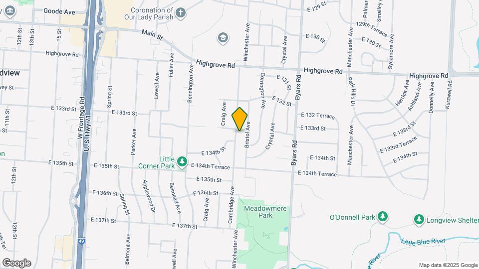 13305 Winchester Ave Map and Location Details