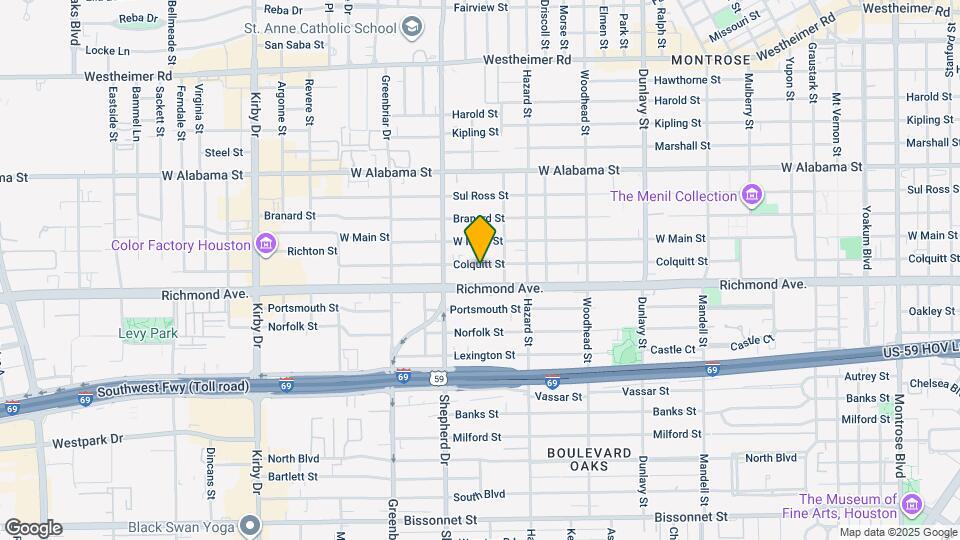 2025 Colquitt St Map and Location Details