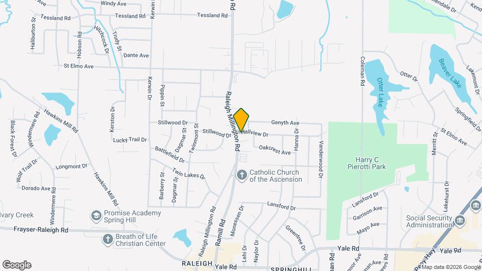 4147 Hallview Dr Map and Location Details