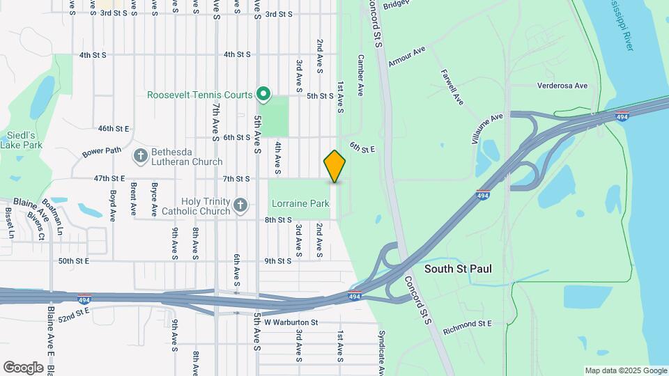 708 1st Ave S Map and Location Details