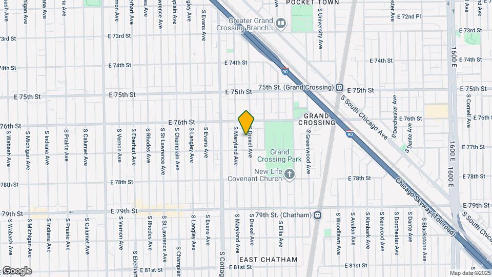 7634 S Drexel Ave Map and Location Details