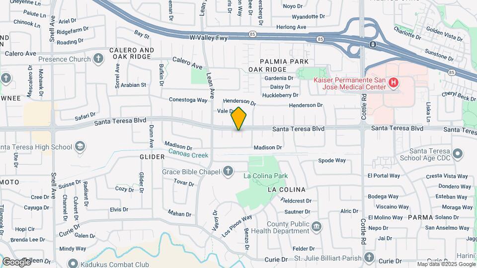 6107 Vale Ct Map and Location Details