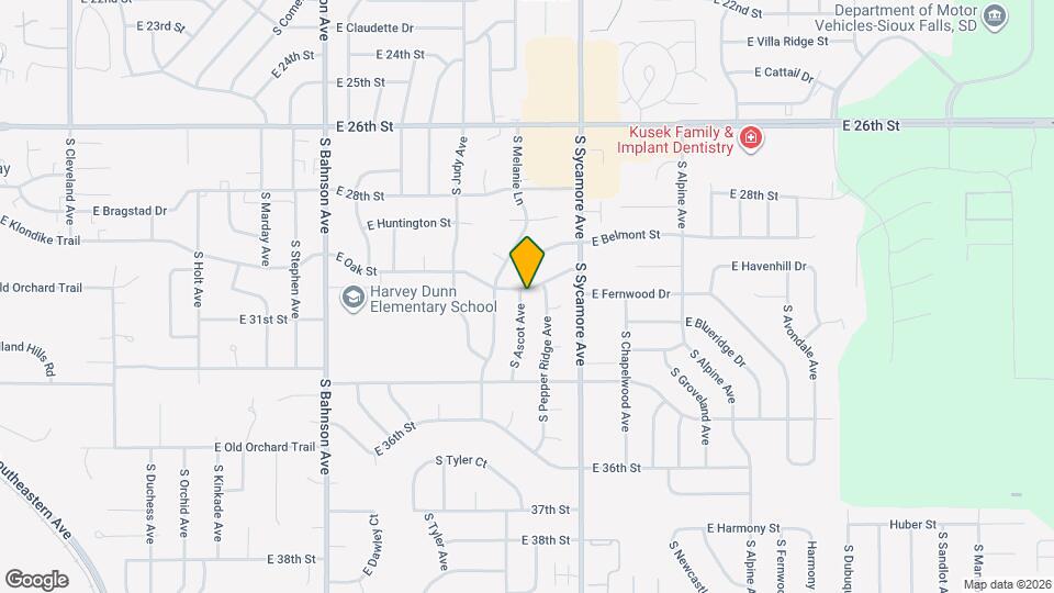 4401 E Oak St Mapa y Detalles de la Ubicación