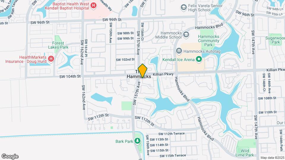 10441 SW 156th Ct Map and Location Details