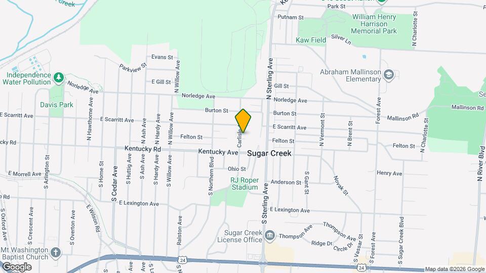 201 Carlisle Ave Map and Location Details